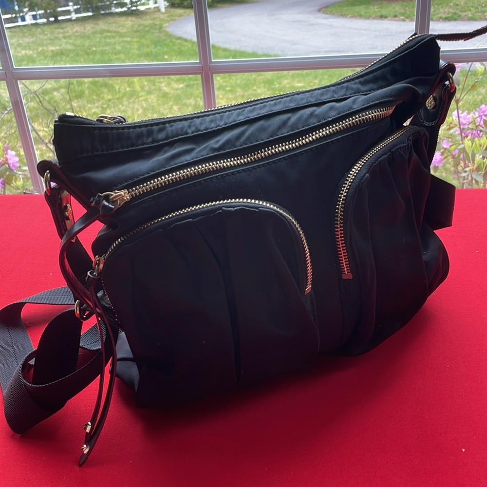 MZ WALLACE NYLON SHOULDER/CROSSBODY BAG & POUCH